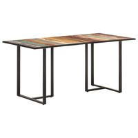 vidaXL Table de salle à manger 160 cm Bois de récupération massif