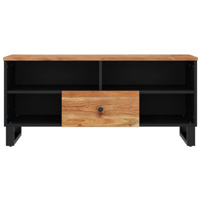 vidaXL Meuble TV 100x33x46 cm bois d'acacia solide et d'ingénierie