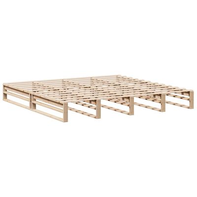 vidaXL Cadre de lit sans matelas 200x200 cm bois massif de pin