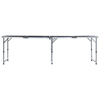 vidaXL Table de bière-pong pliable 240 cm Noir