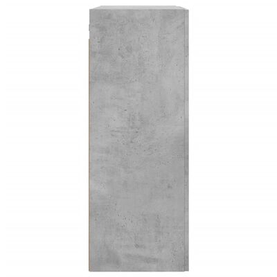 vidaXL Armoires murales 2 pcs gris béton bois d'ingénierie