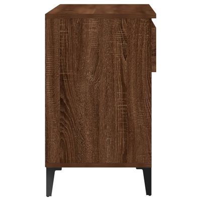 vidaXL Armoire à chaussures Chêne marron 70x36x60 cm Bois d'ingénierie