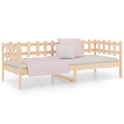 vidaXL Lit de jour sans matelas 90x200 cm bois de pin massif