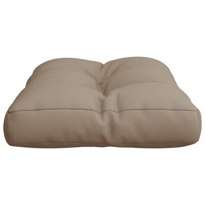 vidaXL Coussin de palette taupe 60x40x12 cm tissu