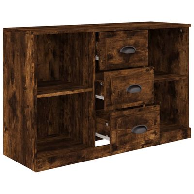 vidaXL Buffet chêne fumé 104,5x35,5x67,5 cm bois d'ingénierie