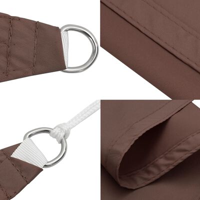 vidaXL Voile de parasol tissu oxford rectangulaire 3x4,5 m marron