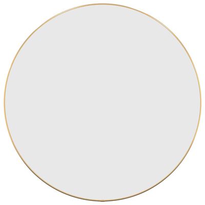 vidaXL Miroir mural Doré Ø 60 cm Rond