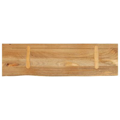 vidaXL Dessus de table à bord vivant 120x20x2,5cm bois massif manguier