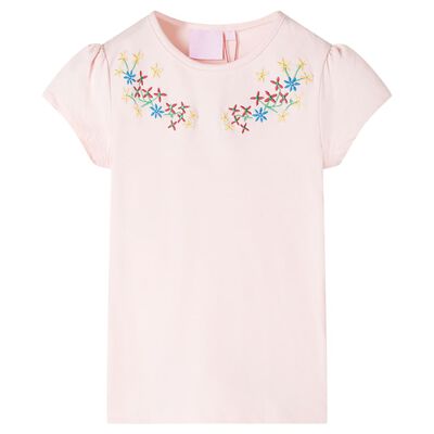 T-shirt pour enfants rose pâle 128