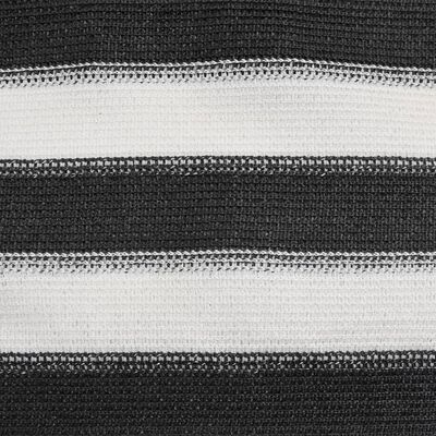 vidaXL Filet brise-vue anthracite et blanc 1,8x25 m PEHD 195 g/m²