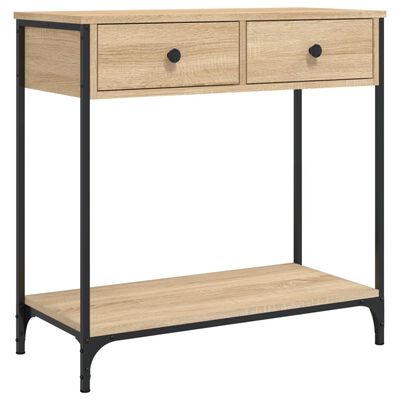 vidaXL Table console chêne sonoma 75x34,5x75 cm bois d'ingénierie