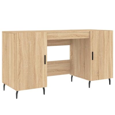 vidaXL Bureau chêne sonoma 140x50x75 cm bois d'ingénierie