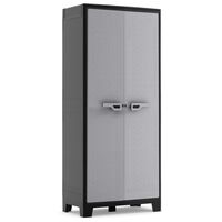 Keter Armoire de rangement polyvalente Titan Noir et gris 182 cm