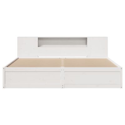 vidaXL Cadre de lit sans matelas blanc 180x200 cm bois massif de pin