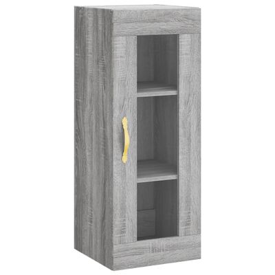 vidaXL Armoire murale sonoma gris 34,5x34x90 cm