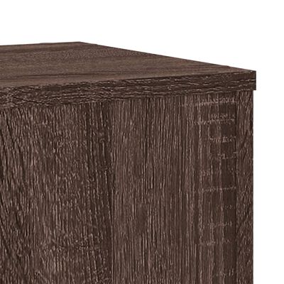 vidaXL Supports pour plantes 2 pcs chêne marron bois d'ingénierie