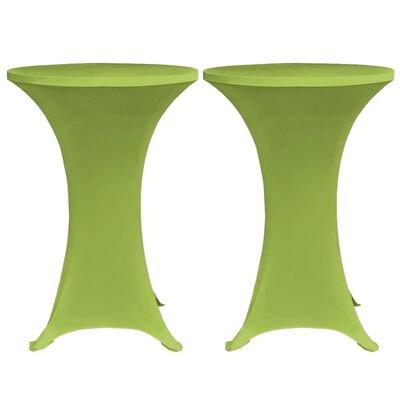 vidaXL Housse de table extensible 2 pcs 80 cm Verte