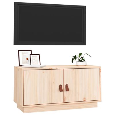 vidaXL Meuble TV 80x34x40 cm Bois de pin massif