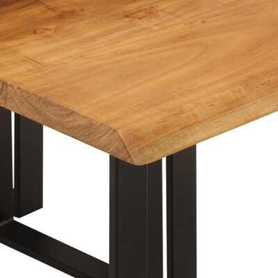 vidaXL Tables gigognes 3 pcs avec bord vivant bois massif d'acacia