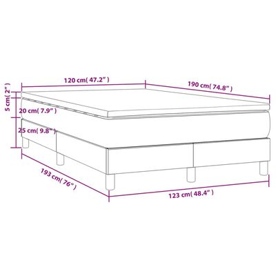 vidaXL Sommier à lattes de lit avec matelas vert foncé 120x190 cm