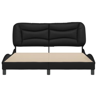 vidaXL Cadre de lit sans matelas noir 160x200 cm similicuir