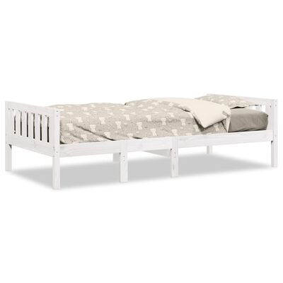 vidaXL Lit pour enfants sans matelas blanc 75x190cm bois de pin massif