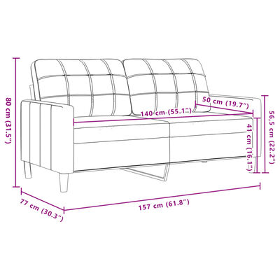 vidaXL Ensemble de canapés 2 pcs avec coussins décoratifs taupe tissu