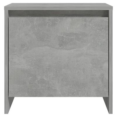 vidaXL Table de chevet gris béton 45x34x44,5 cm bois d'ingénierie