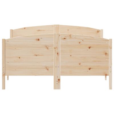 vidaXL Cadre de lit sans matelas 120x190 cm bois de pin massif