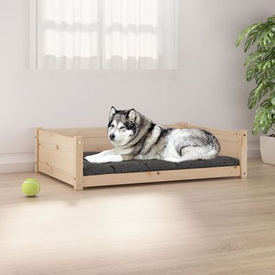 vidaXL Lit pour chien 105,5x75,5x28 cm Bois de pin solide