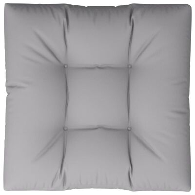 vidaXL Coussin de palette gris 80x80x12 cm tissu