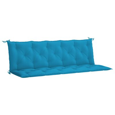 vidaXL Coussin de banc de jardin bleu clair tissu oxford