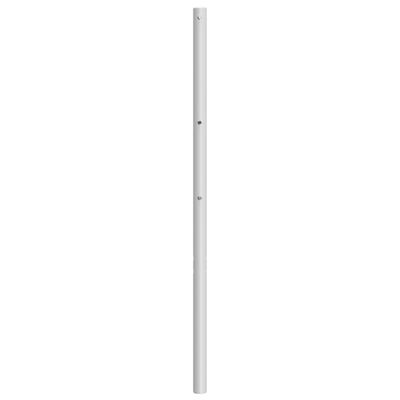 vidaXL Tête de lit métal blanc 200 cm