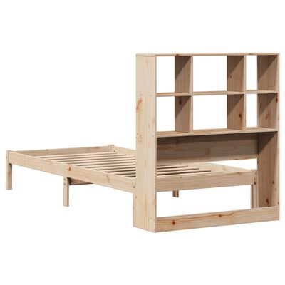 vidaXL Lit bibliothèque sans matelas 100x200 cm bois massif de pin