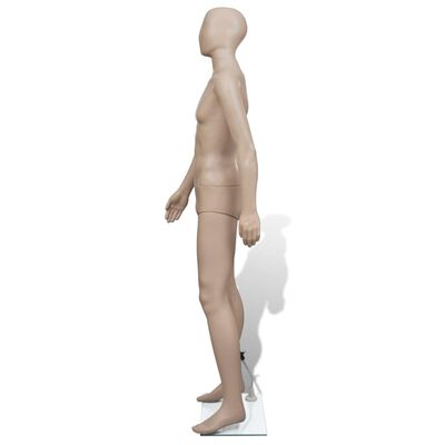 vidaXL Mannequin de vitrine Homme Tête ronde