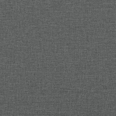 vidaXL Canapé-lit en forme de L gris foncé 255x140x70 cm tissu
