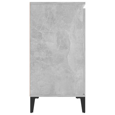 vidaXL Buffet gris béton 104x35x70 cm bois d'ingénierie