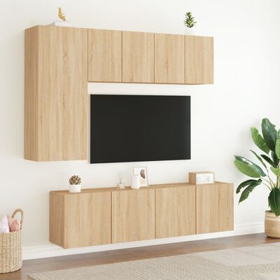 vidaXL Meuble TV mural chêne sonoma 60x30x41 cm