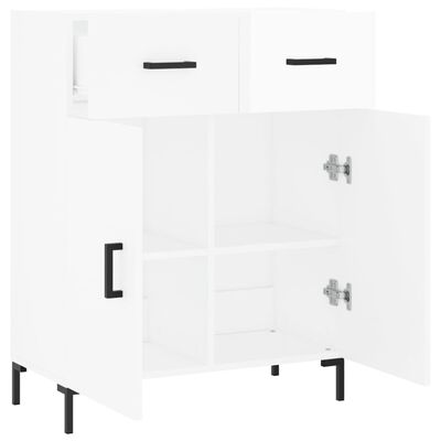 vidaXL Buffet Blanc brillant 69,5x34x90 cm Bois d'ingénierie