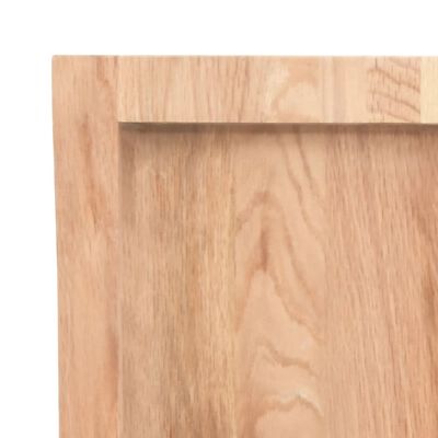 vidaXL Dessus de table bois massif traité bordure assortie