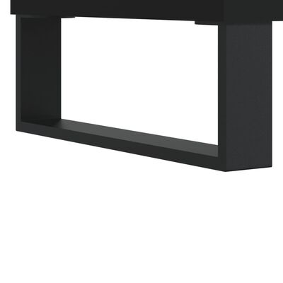 vidaXL Buffet haut noir 57x35x90 cm bois d'ingénierie