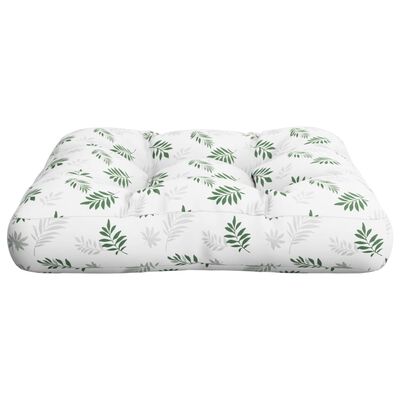 vidaXL Coussin de palette à motif de feuilles 58x58x10 cm tissu oxford