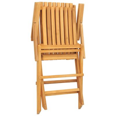 vidaXL Chaises de jardin pliantes lot de 2 61x67x90cm bois massif teck