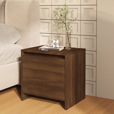 vidaXL Tables de chevet 2 pcs chêne marron 45x34x44,5 cm