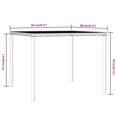 vidaXL Ensemble à manger de jardin coussins 2pcs noir résine tressée