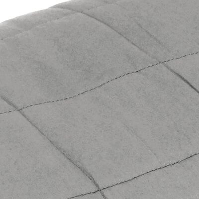 Gris Housse de couette lestée Tissu polyester 10…