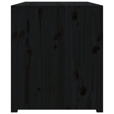 vidaXL Armoire de cuisine d'extérieur noir 106x55x64cm bois pin massif