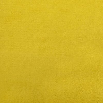 vidaXL Canapé 3 places avec oreillers décoratifs jaune 180 cm velours