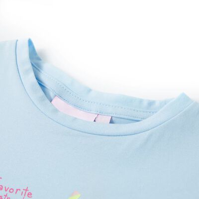 T-shirt pour enfants bleu doux 104