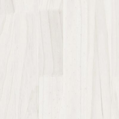 vidaXL Cadre de lit Blanc Bois de pin massif 90x200 cm